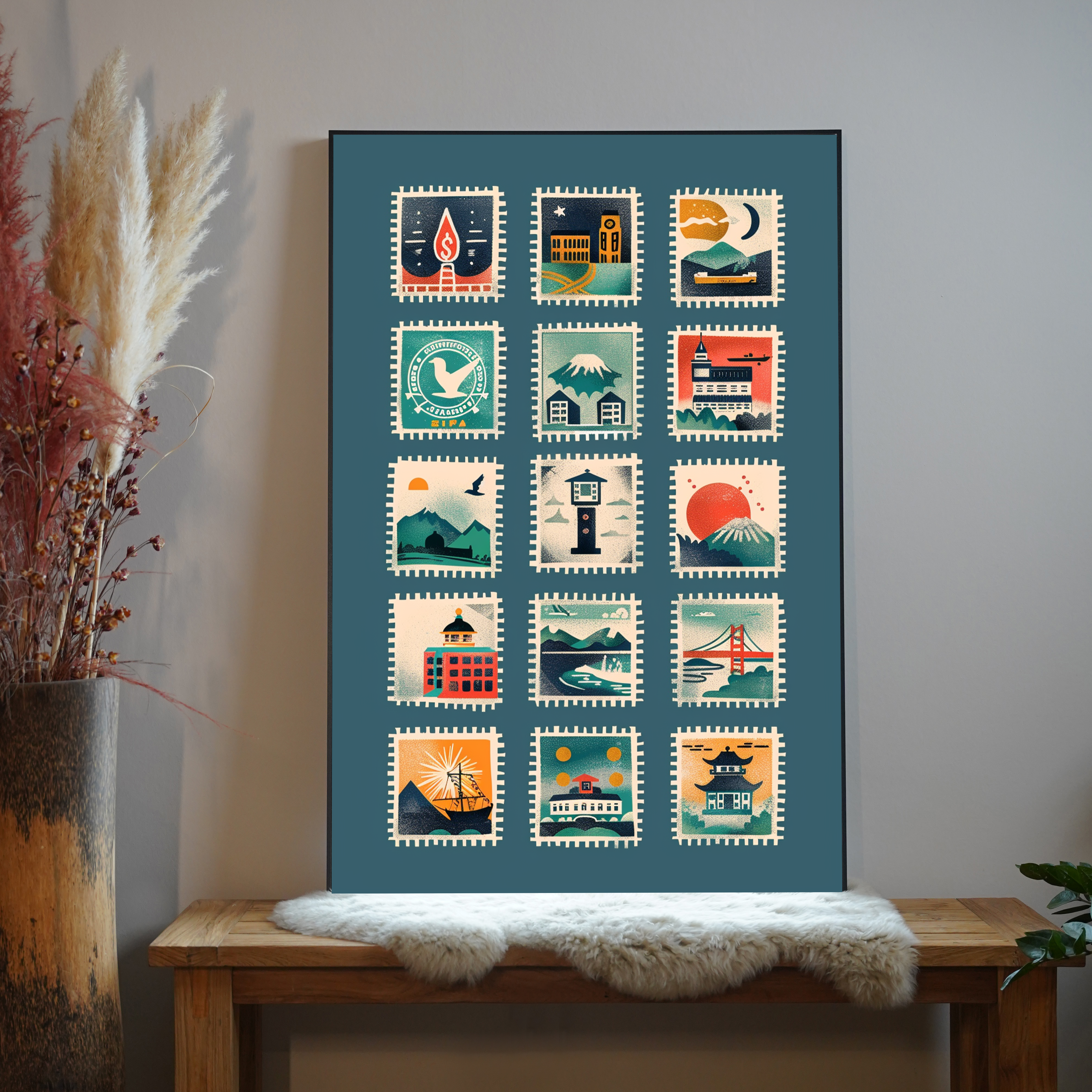 Briefmarken 1 | LED Bild