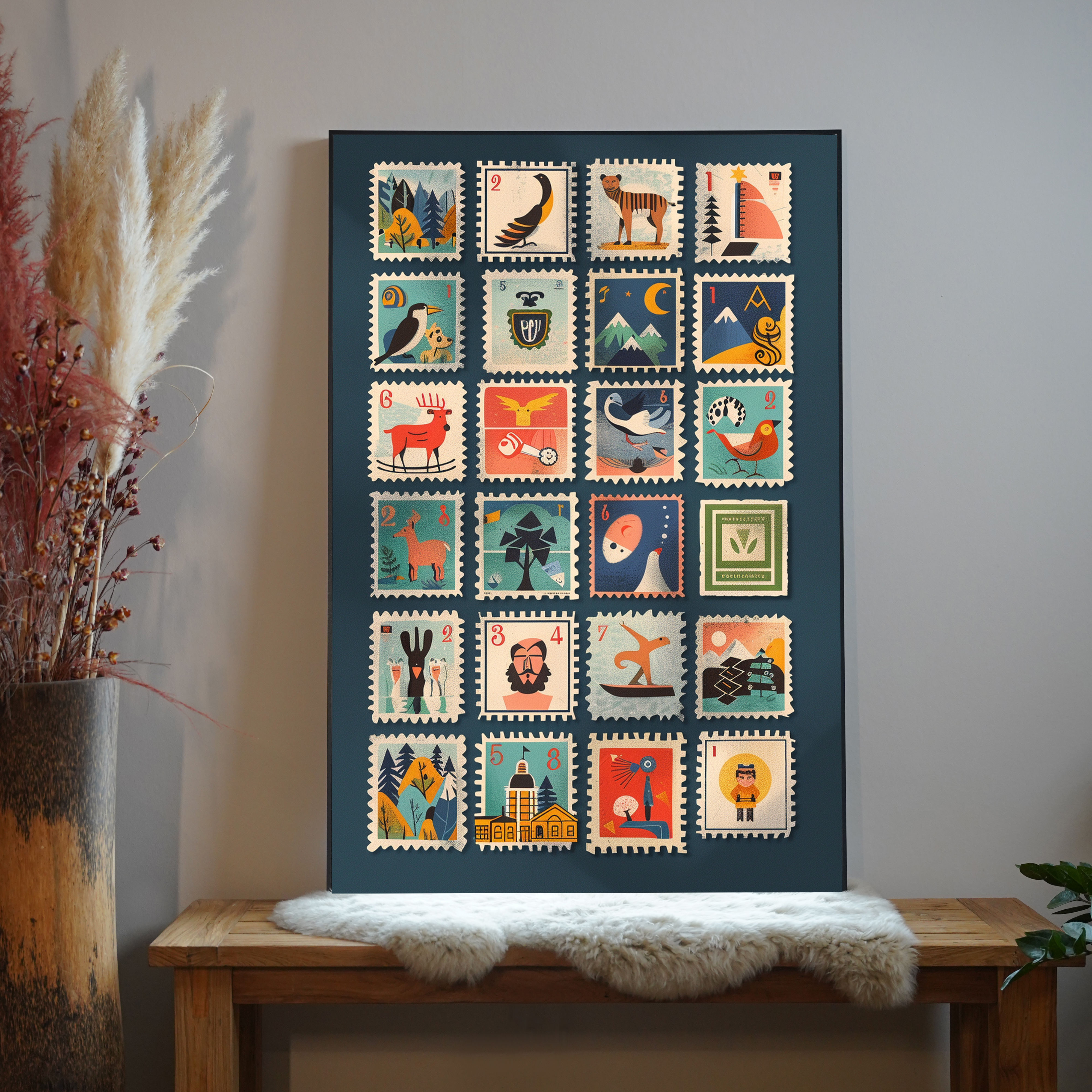 Briefmarken 2 | LED Bild