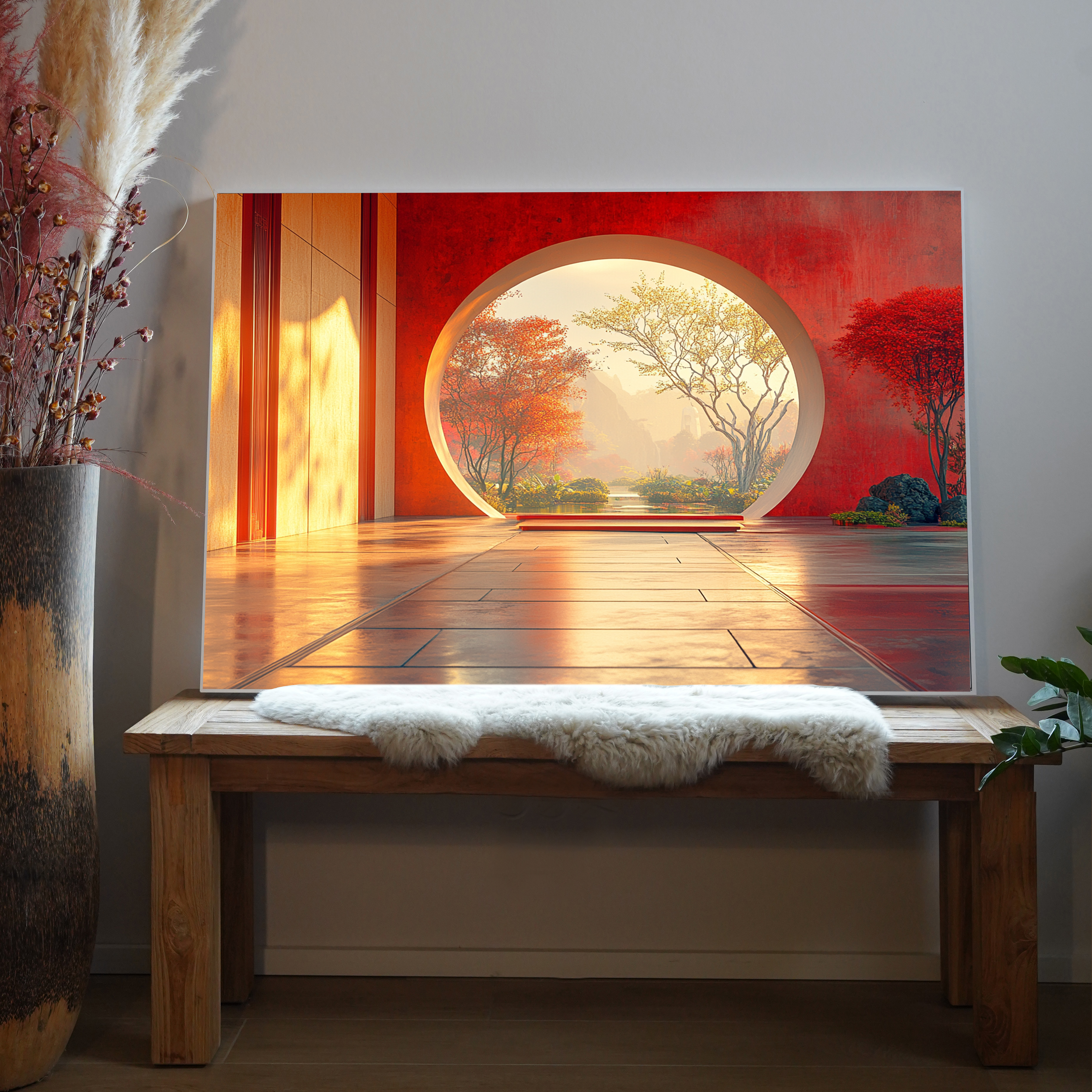 Roter Tempel 2 | LED Bild