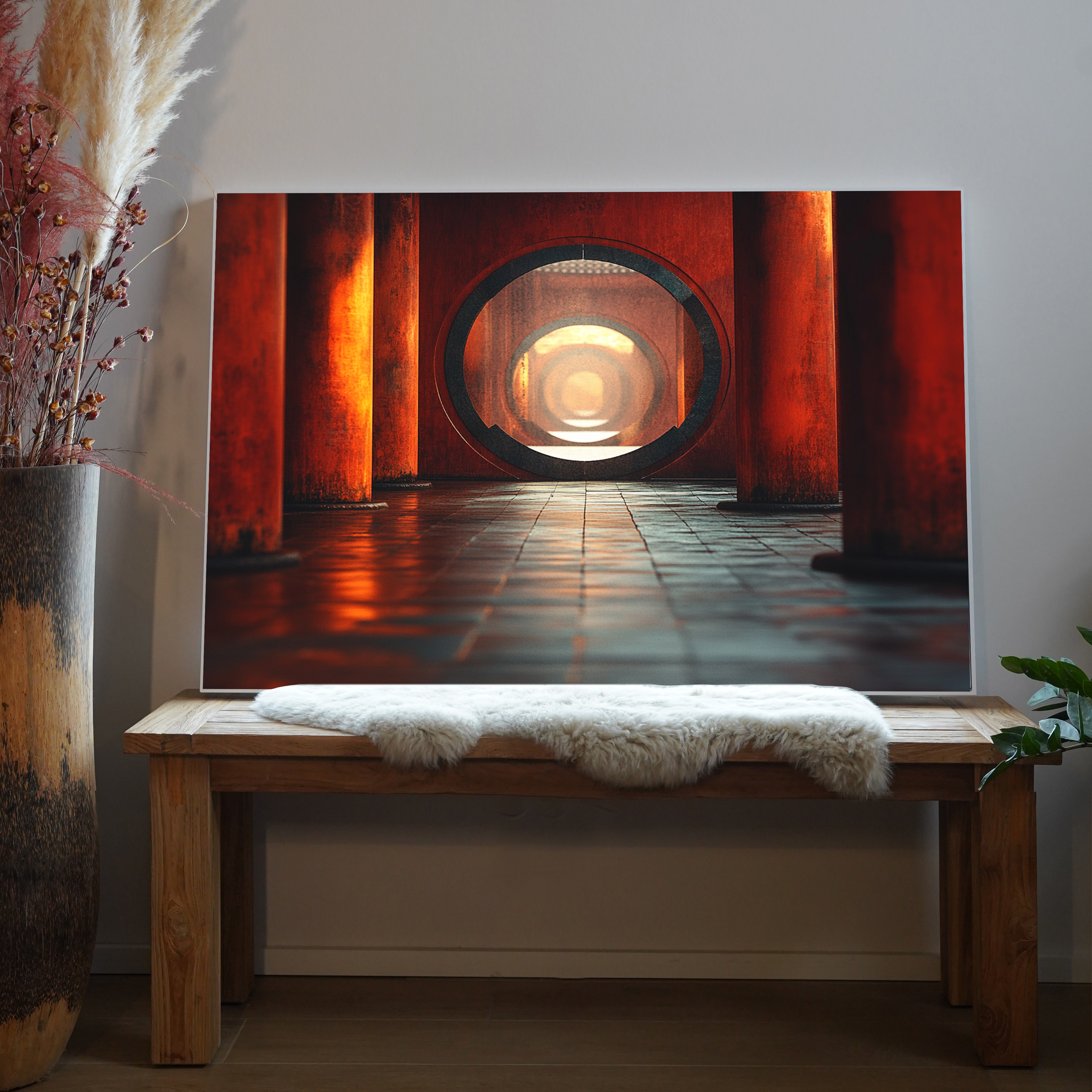 Roter Tempel 1 | LED Bild