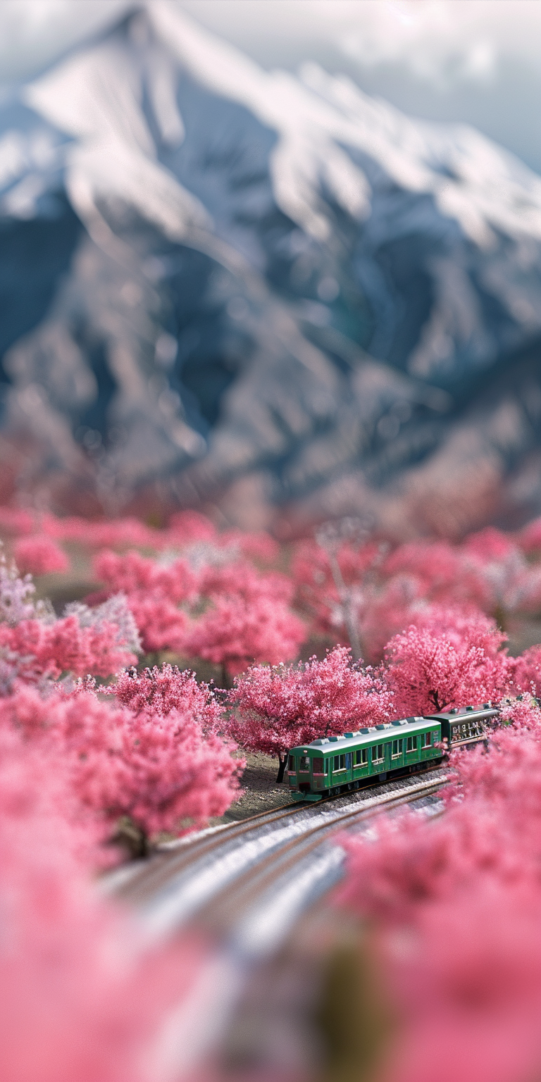 Straßenbahn Mount Fuji 1 | LED Bild