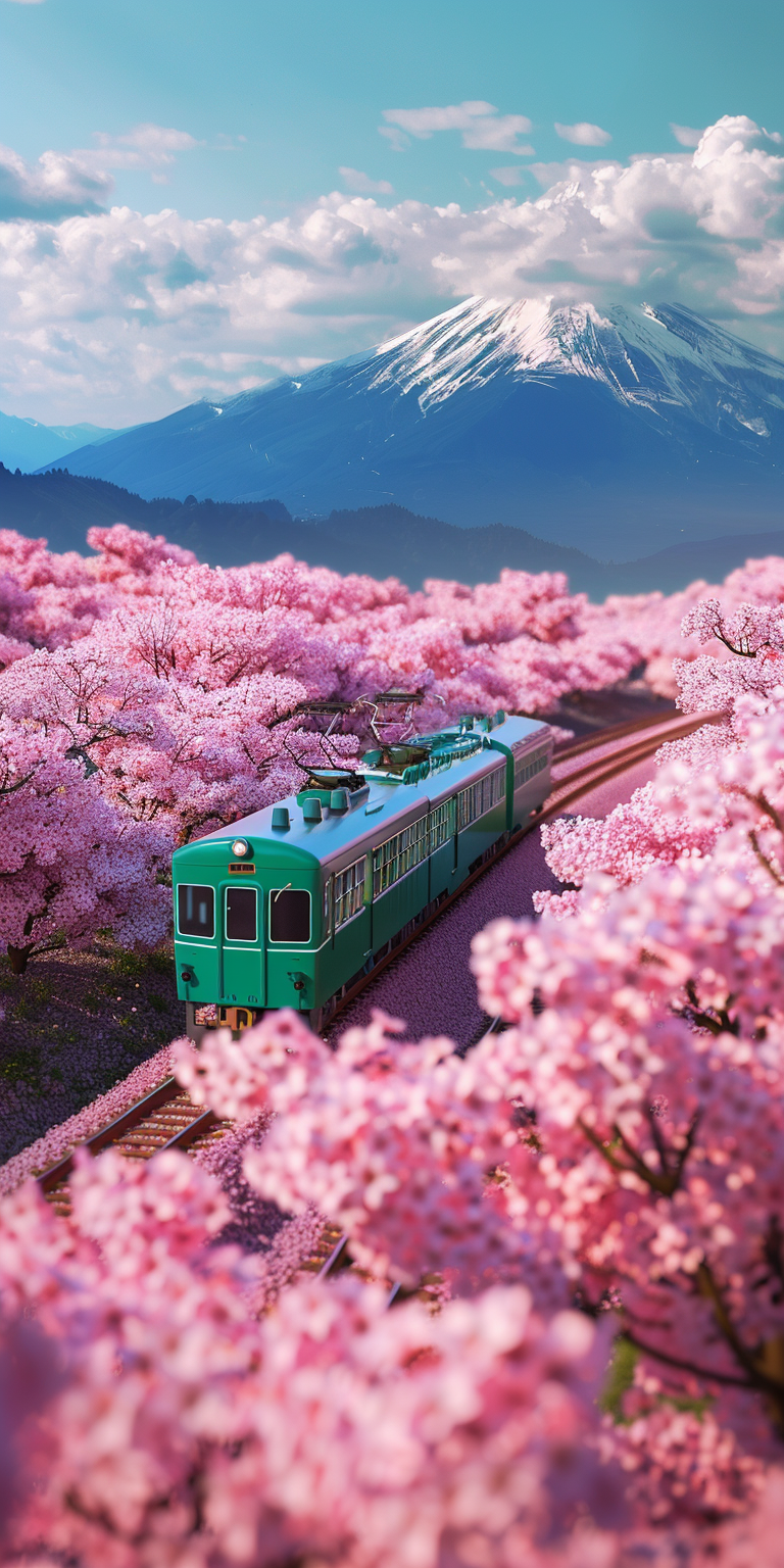 Straßenbahn Mount Fuji 3 | LED Bild