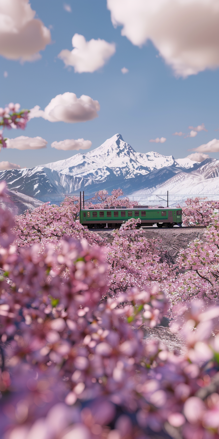 Straßenbahn Mount Fuji 4 | LED Bild