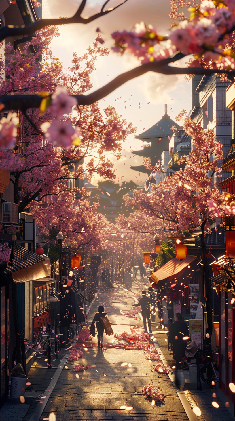 Asiatischer Frühling 1 | LED Bild