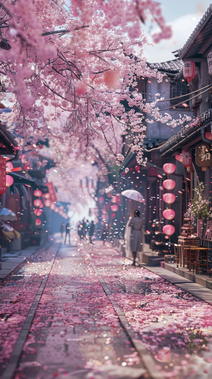 Asiatischer Frühling 4 | LED Bild