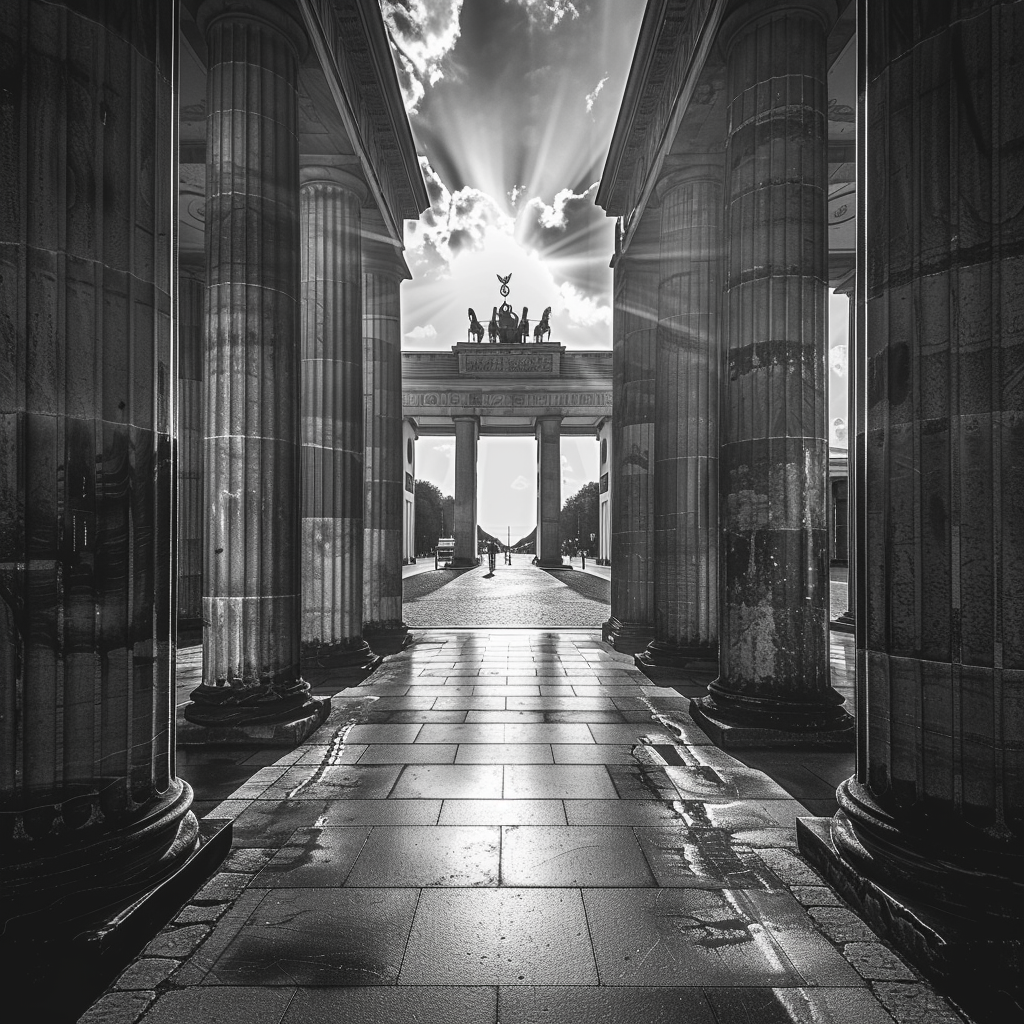 Berlin Schwarz & Weiß 1 | LED Bild