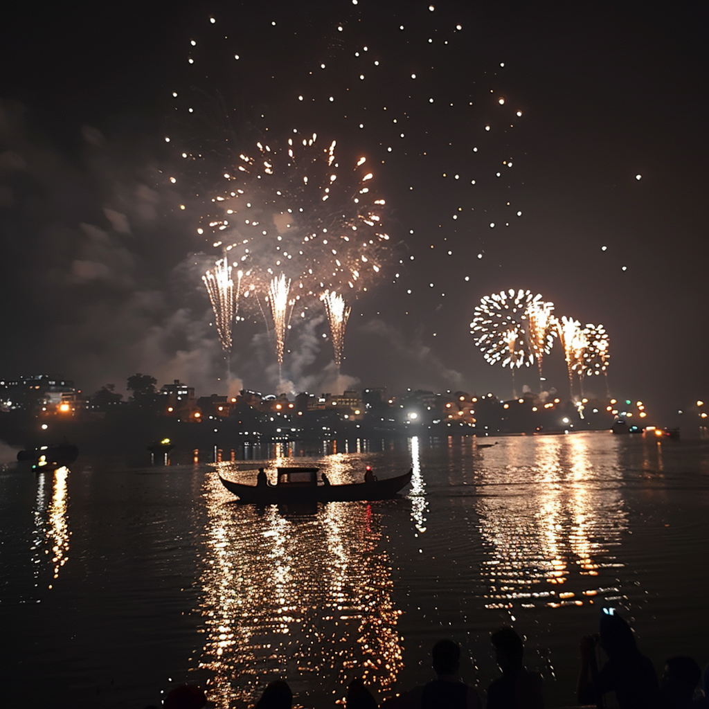 Feuerwerk Großstadt 3 | LED Bild