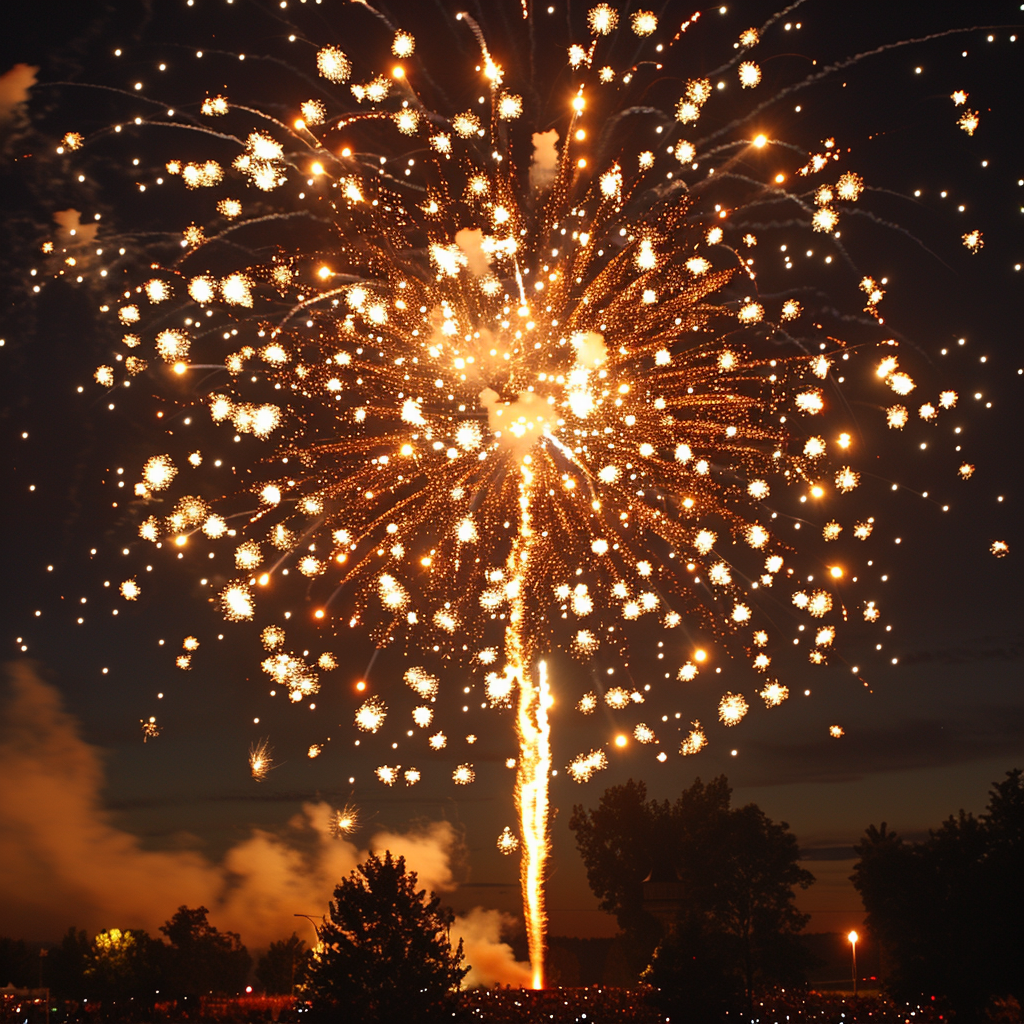 Feuerwerk Großstadt 6 | LED Bild
