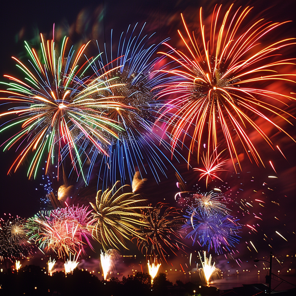 Feuerwerk Großstadt 7 | LED Bild