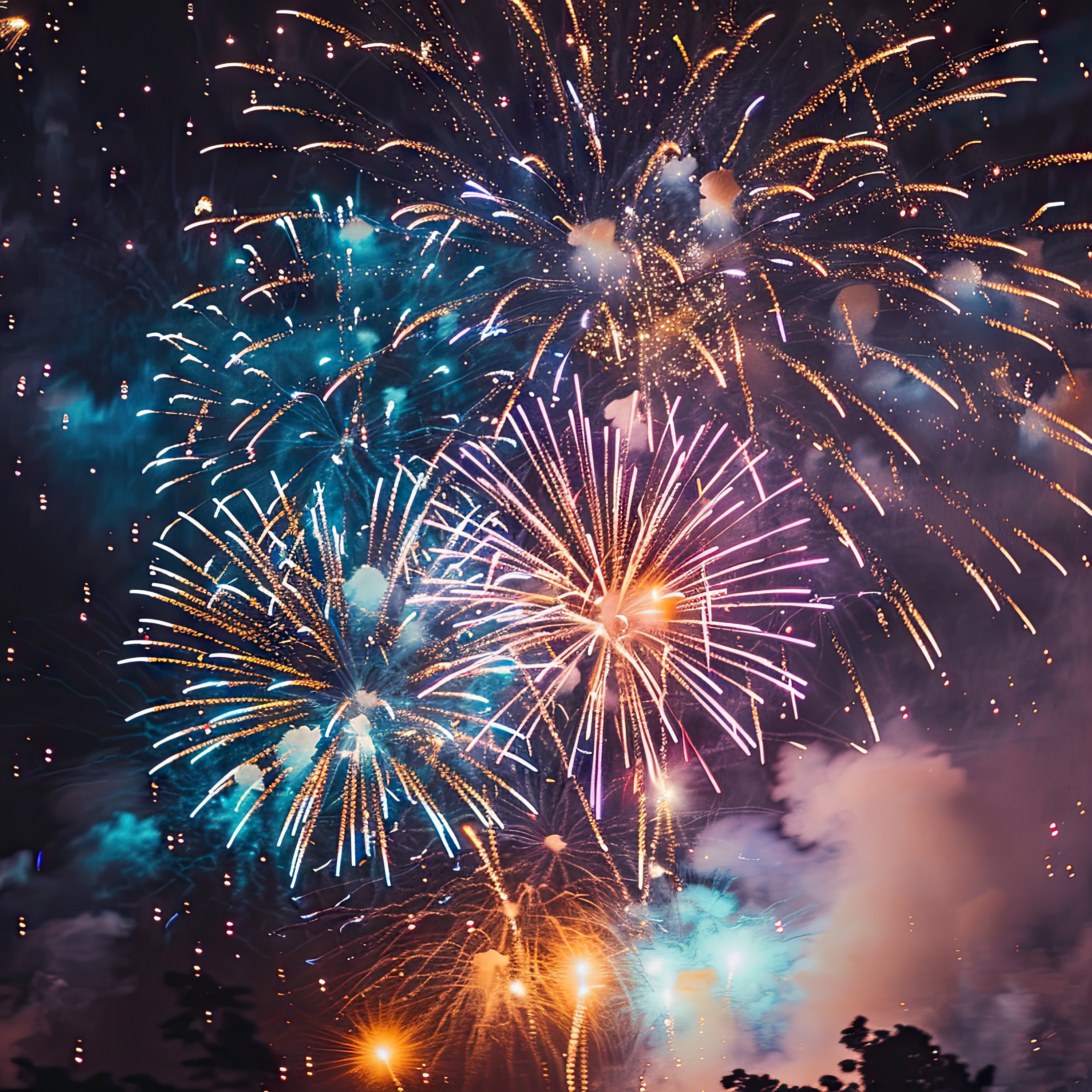 Feuerwerk Großstadt 8 | LED Bild