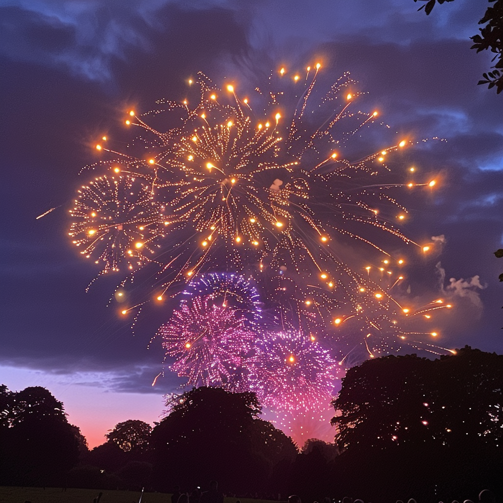 Feuerwerk Großstadt 9 | LED Bild