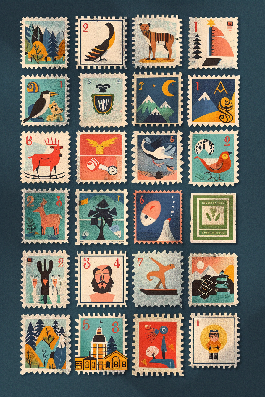 Briefmarken 2 | LED Bild