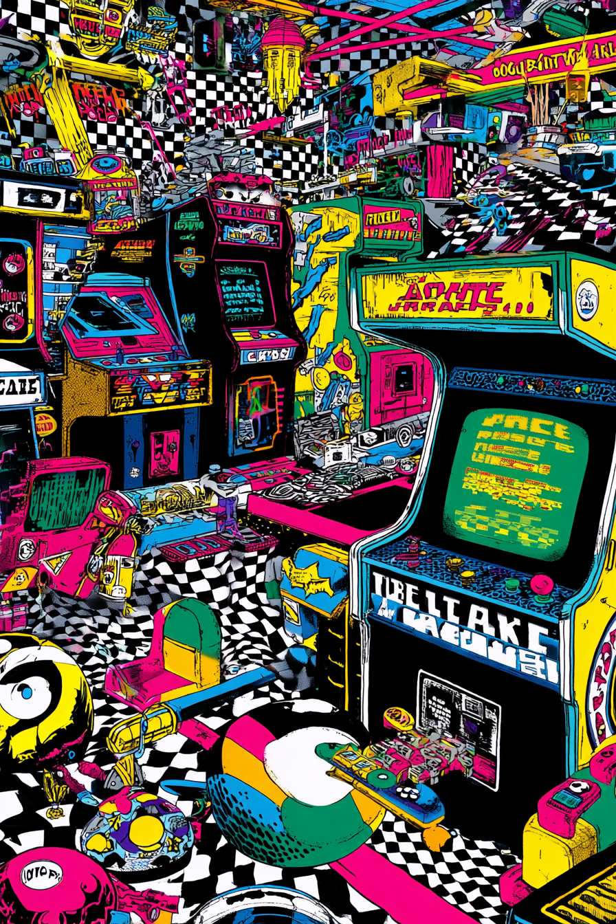 Retro Spielautomaten 2 | LED Bild