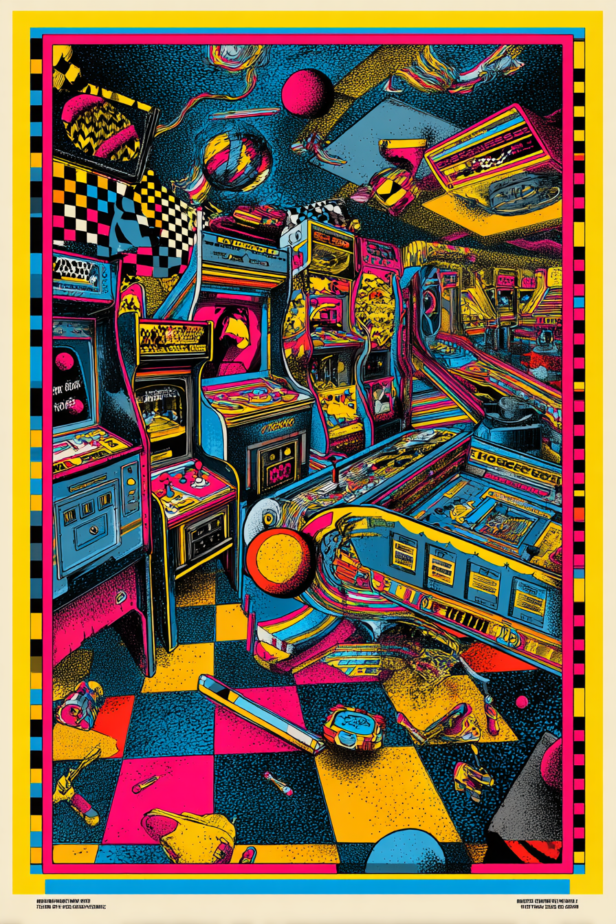 Retro Spielautomaten 3 | LED Bild