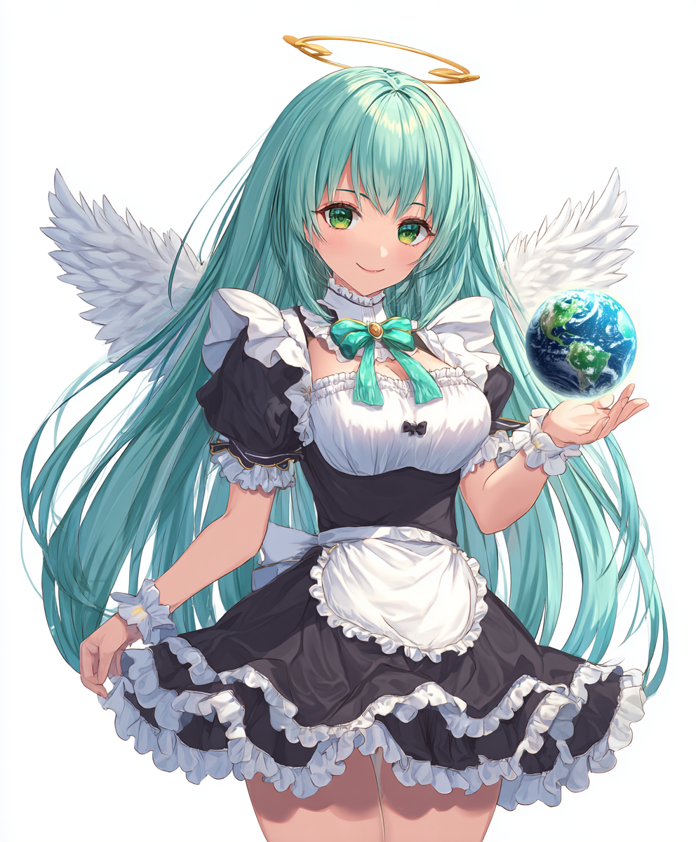 Putzfrau Flügel Anime 1 | LED Bild