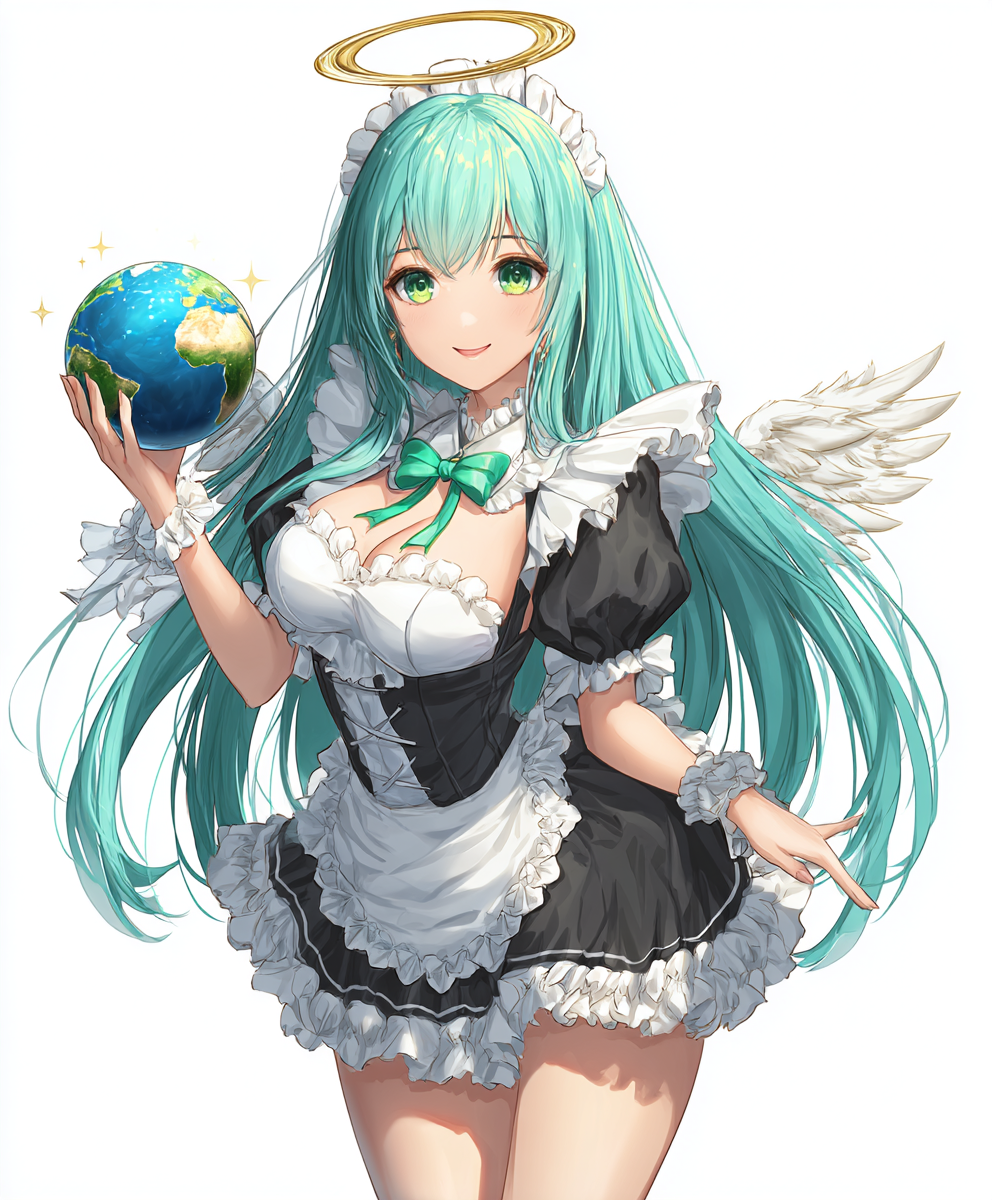 Putzfrau Flügel Anime 2 | LED Bild