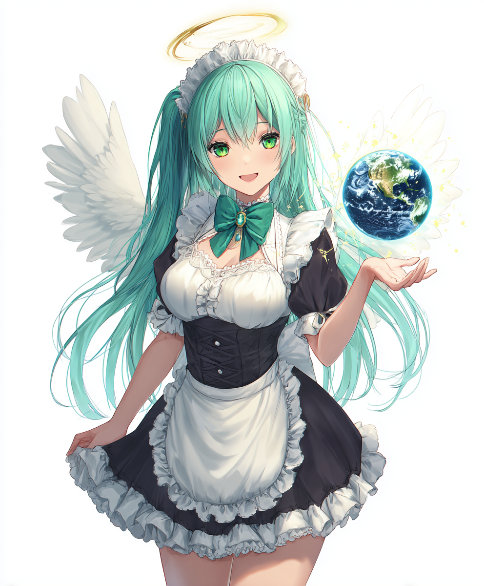 Putzfrau Flügel Anime 3 | LED Bild