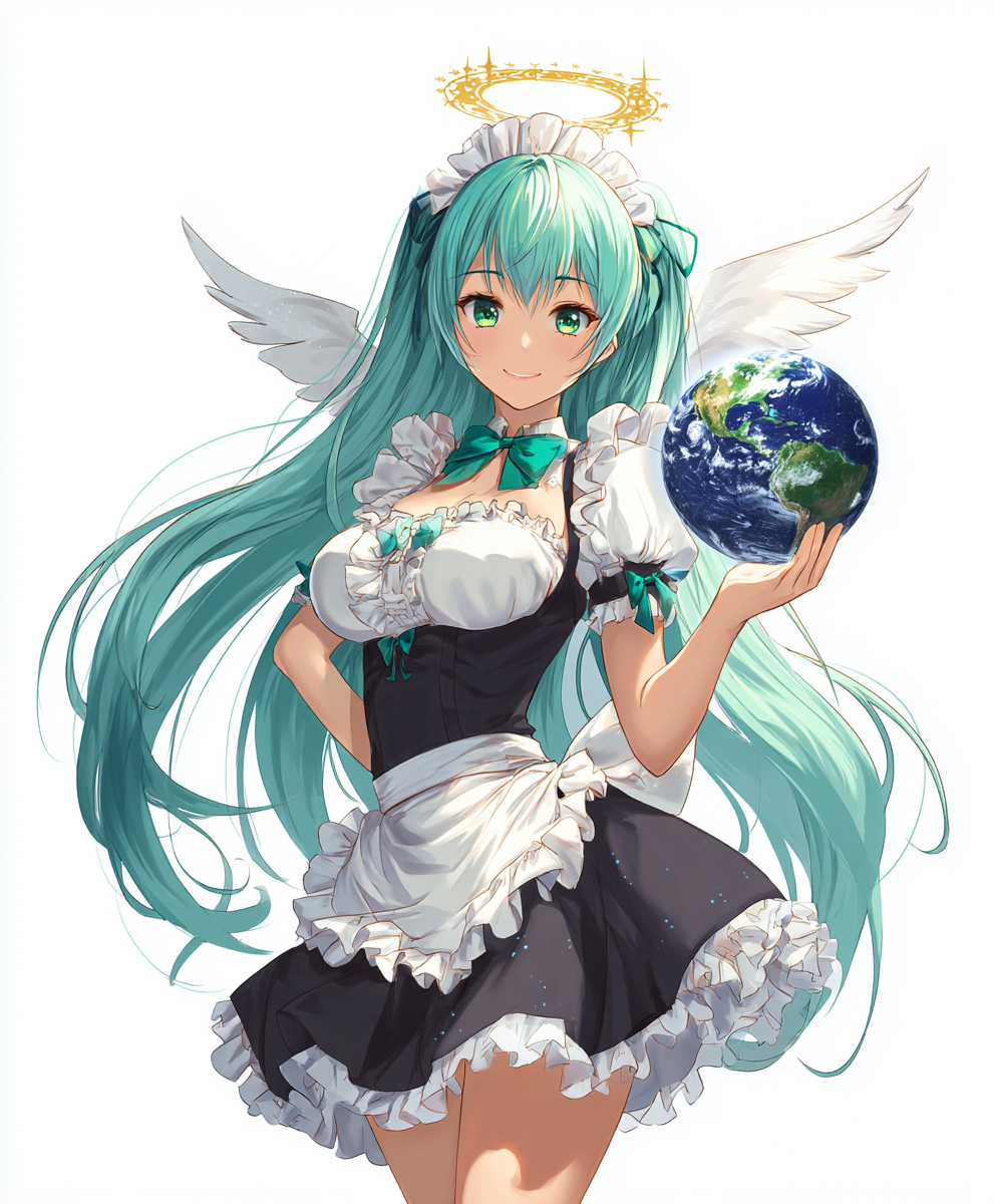 Putzfrau Flügel Anime 4 | LED Bild