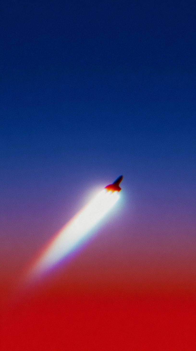 Raketenflug Bunt 3 | LED Bild