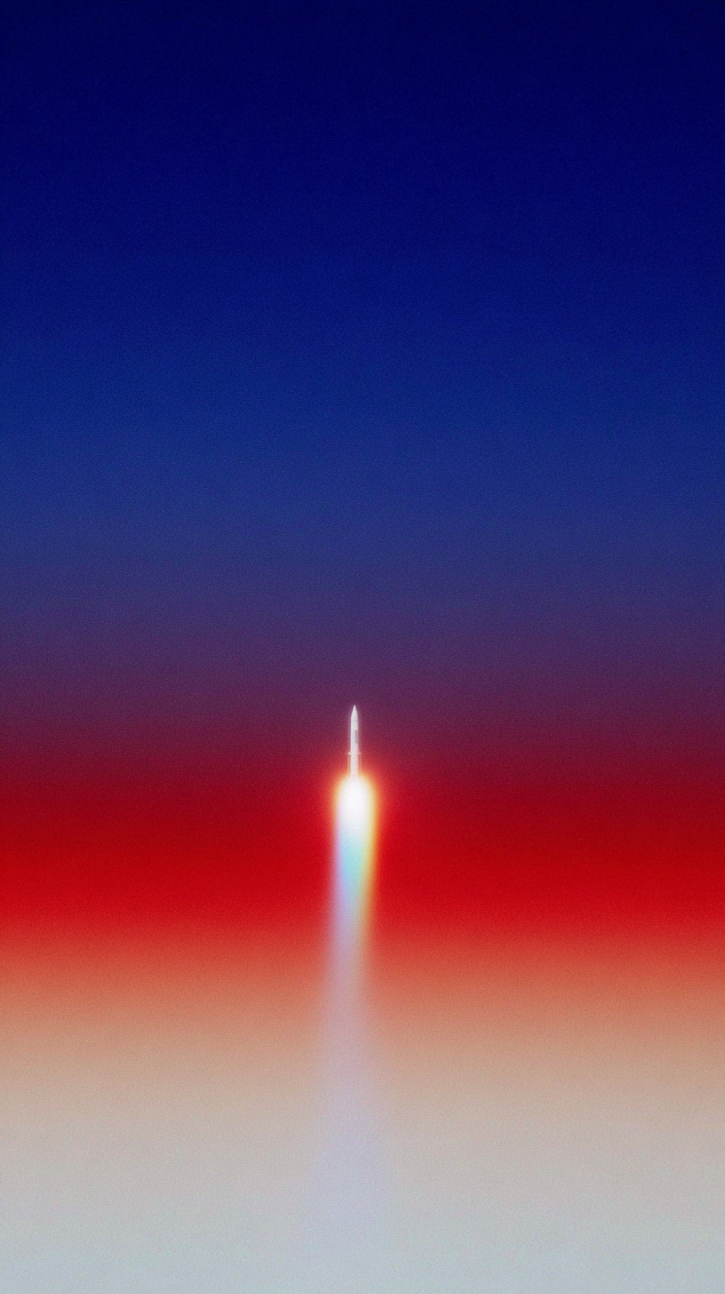 Raketenflug Bunt 4 | LED Bild