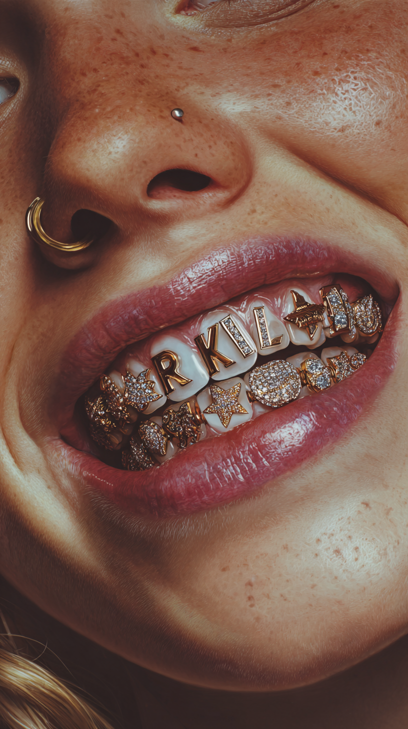 Grillz Mädchen 1 | LED Bild