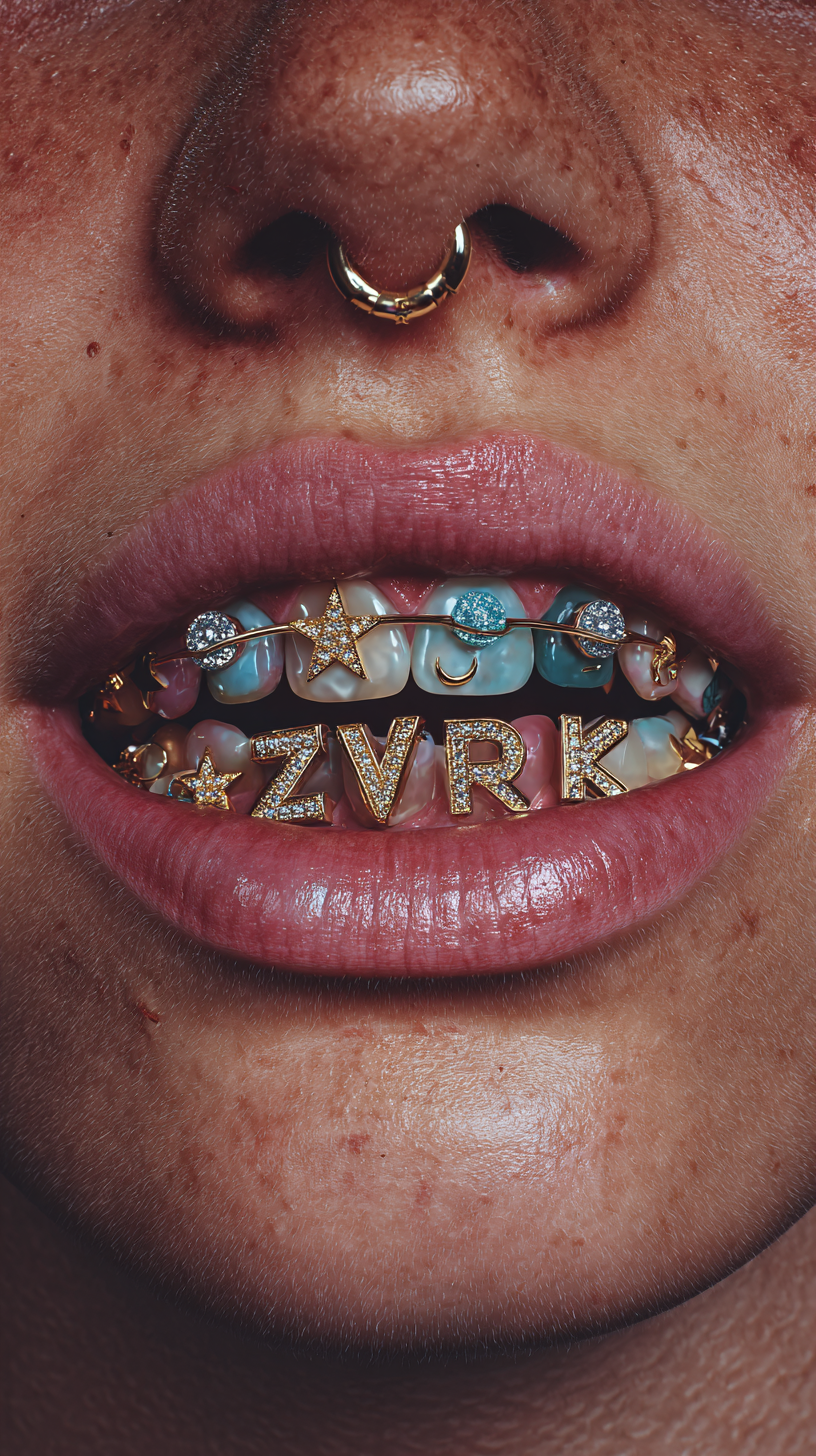 Grillz Mädchen 2 | LED Bild