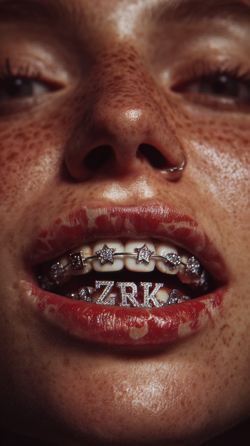 Grillz Mädchen 3 | LED Bild