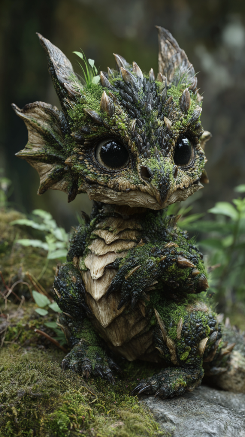 Baby Drache 1 | LED Bild