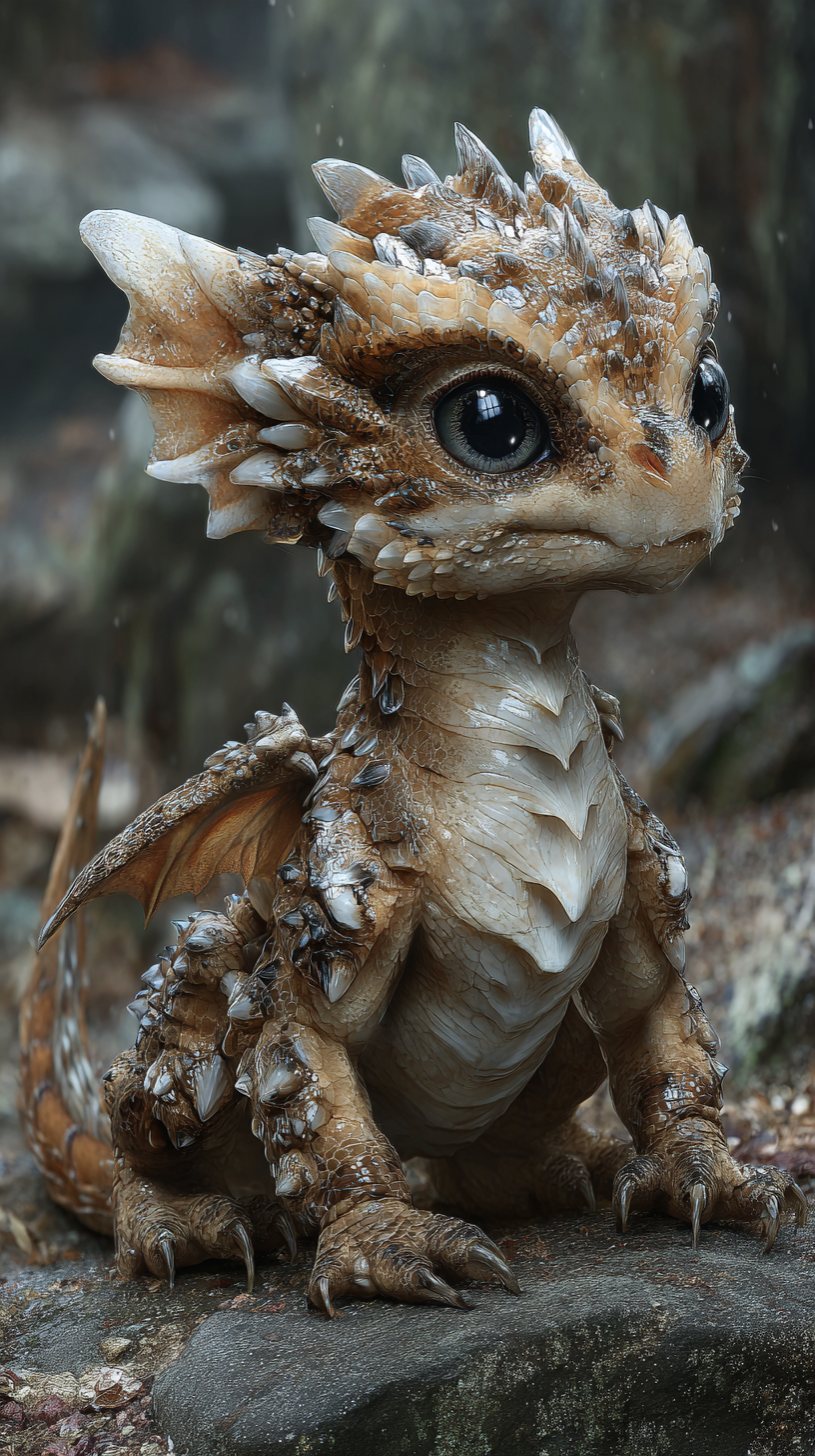 Baby Drache 3 | LED Bild