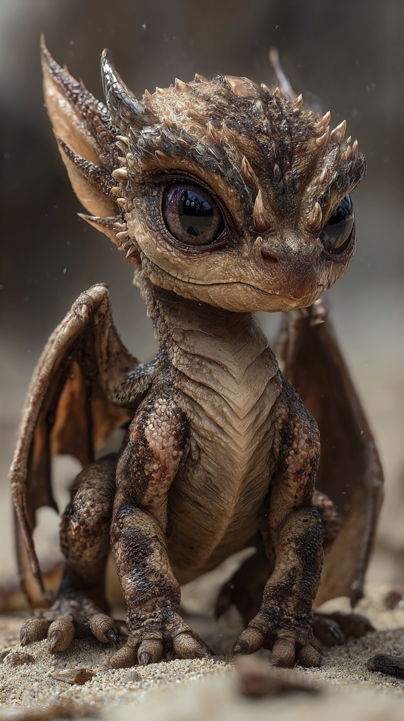 Baby Drache 4 | LED Bild