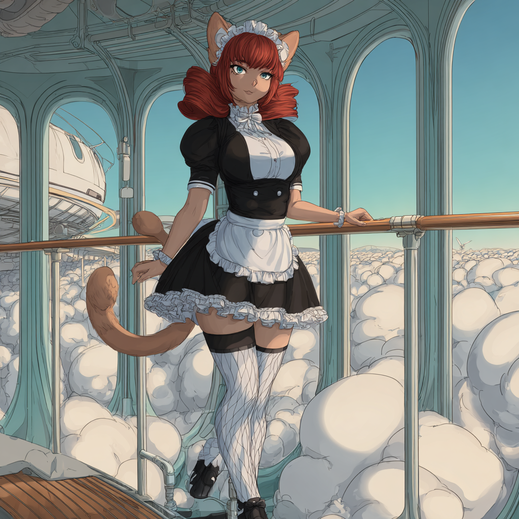 Fuchs Frau Anime 2 | LED Bild