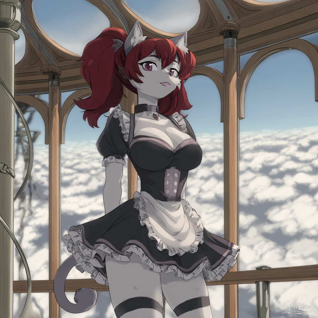 Fuchs Frau Anime 3 | LED Bild