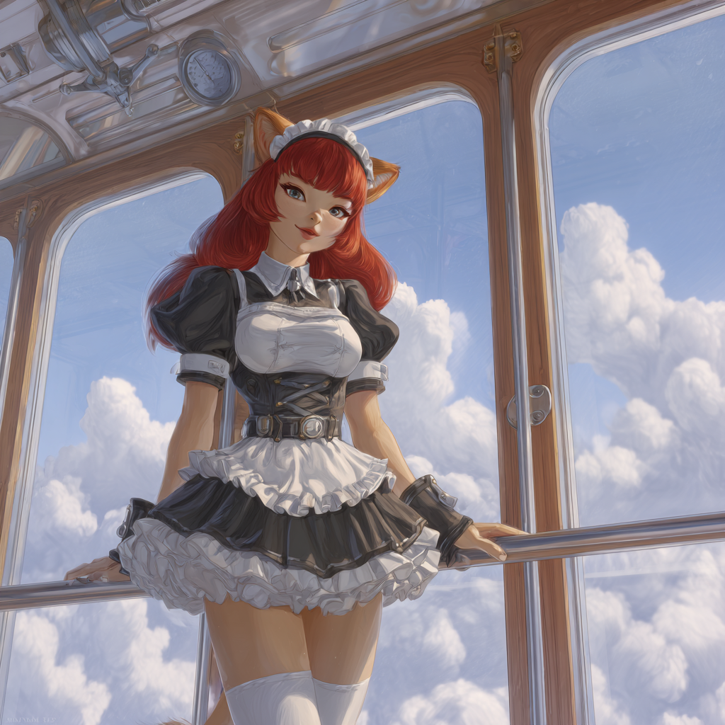 Fuchs Frau Anime 4 | LED Bild