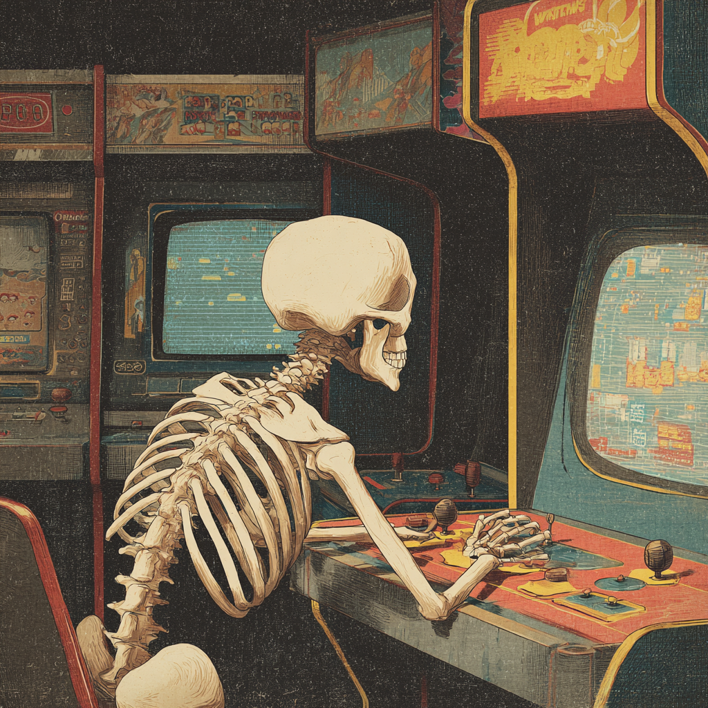 Skelett Spieleautomat 2 | LED Bild