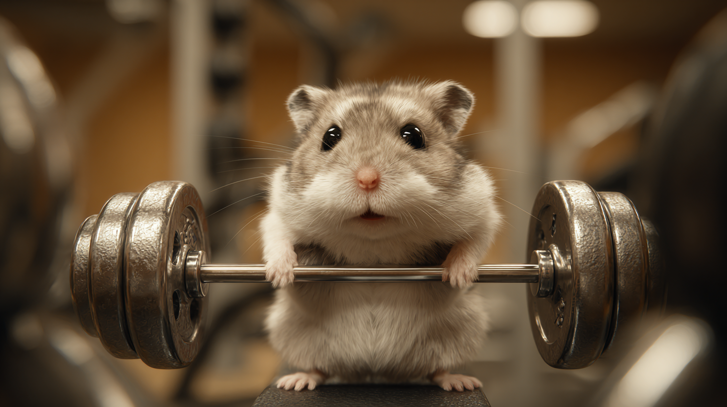 Hamster Hantelbank 2 | LED Bild