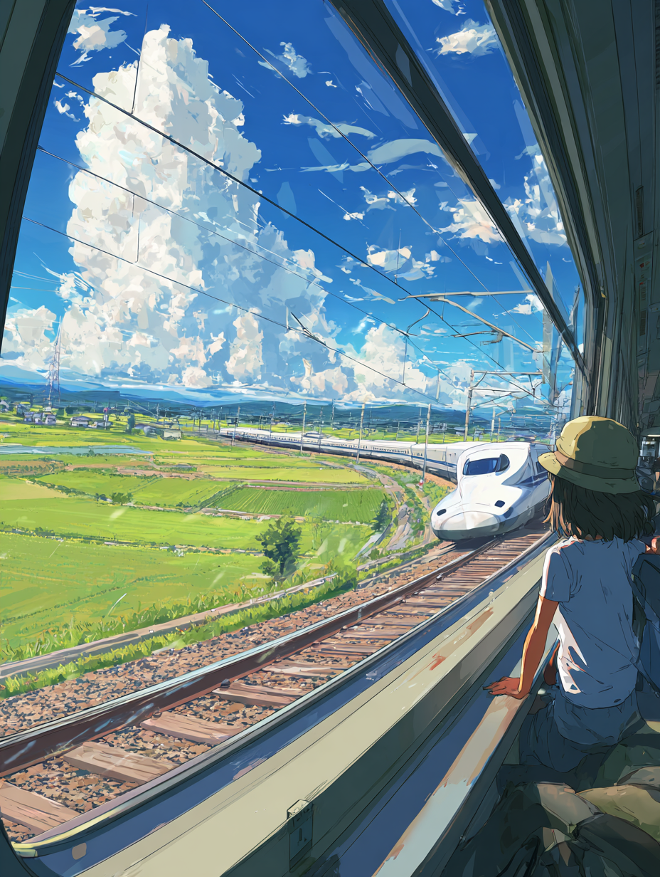 Zugfahrt Anime 1 | LED Bild