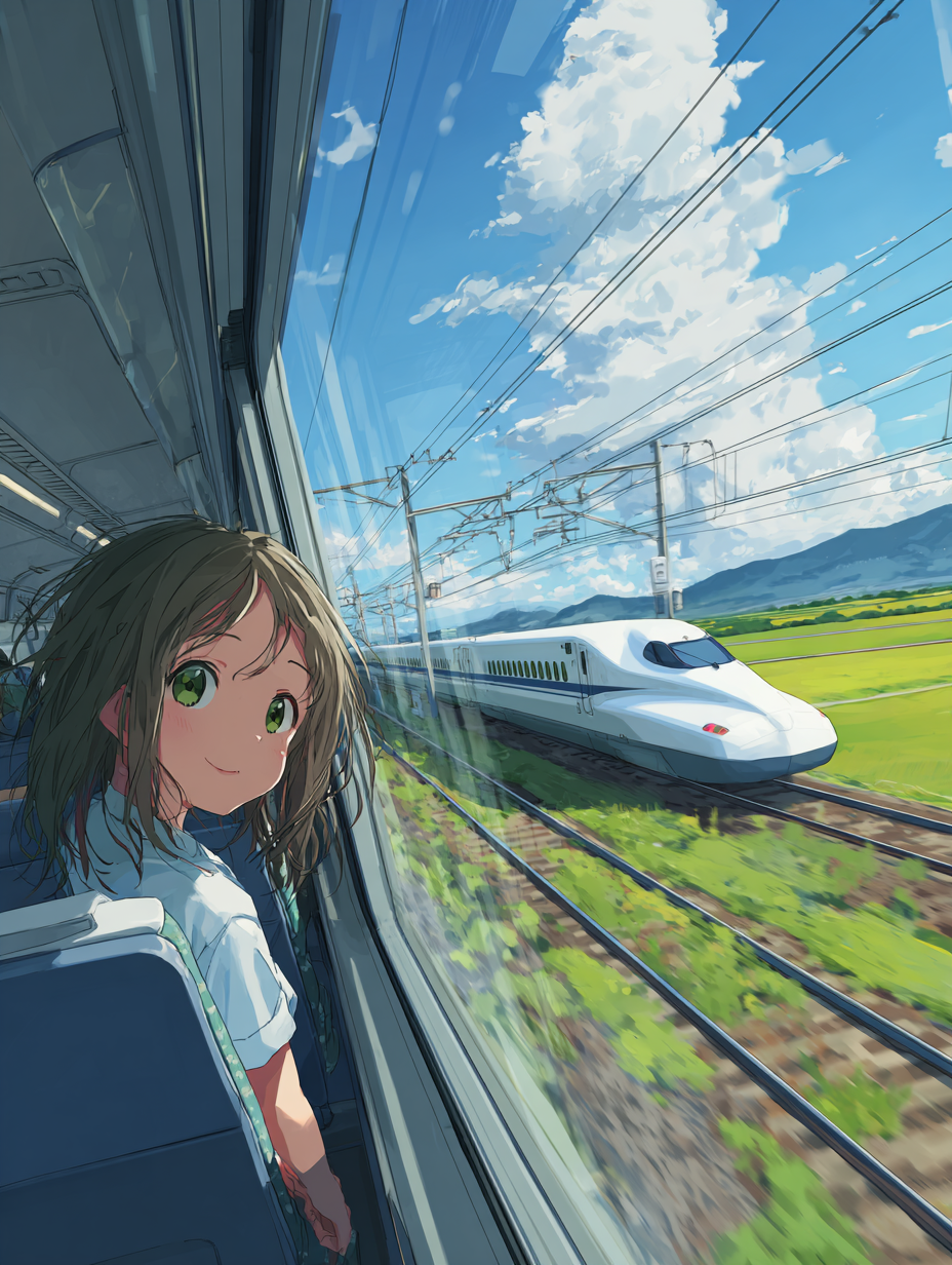 Zugfahrt Anime 3 | LED Bild