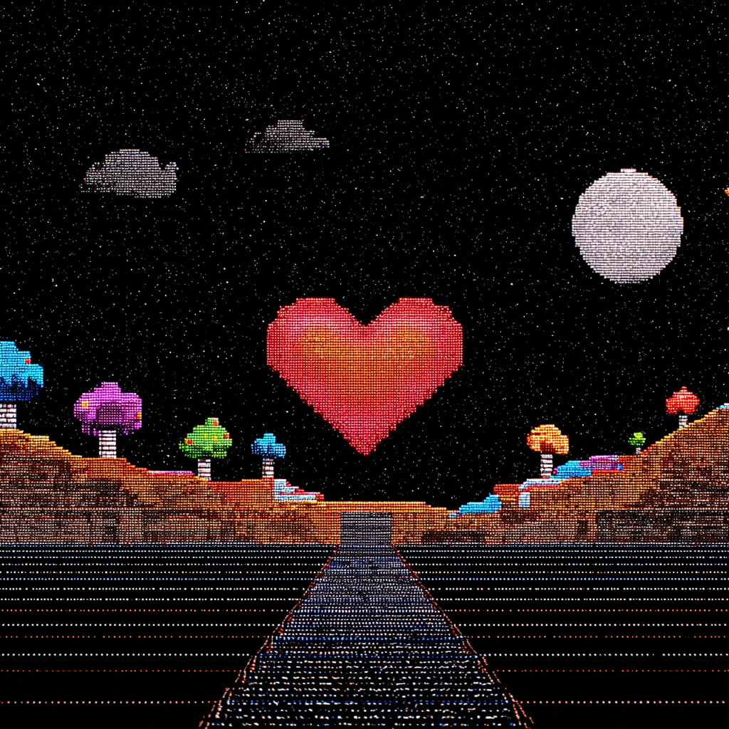 Pixel Herz 3 | LED Bild