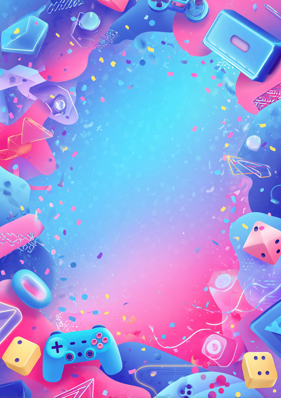 Bunter Gaming Rahmen 2 | LED Bild