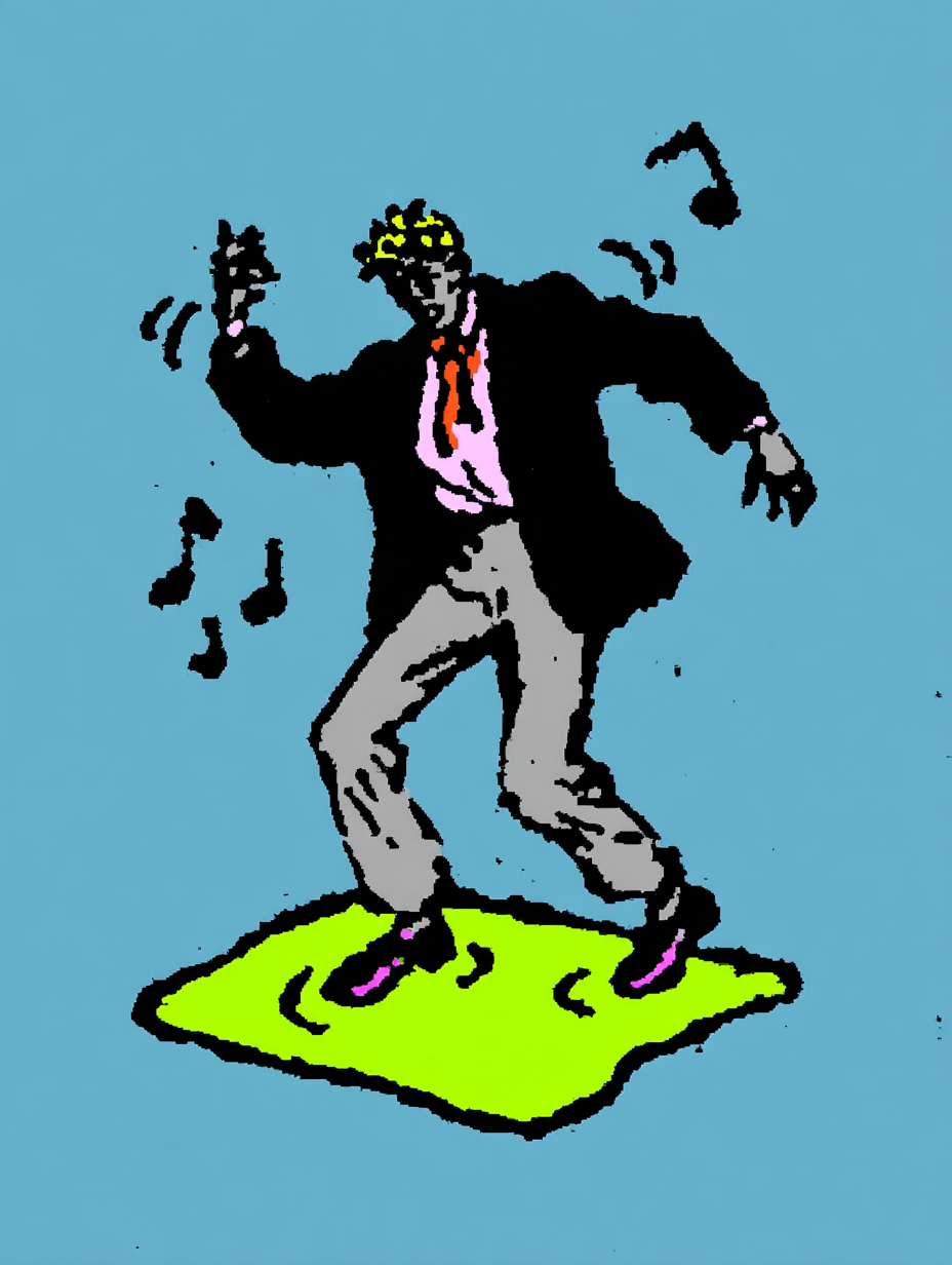 Tanzende Figuren Illustriert 2 | LED Bild