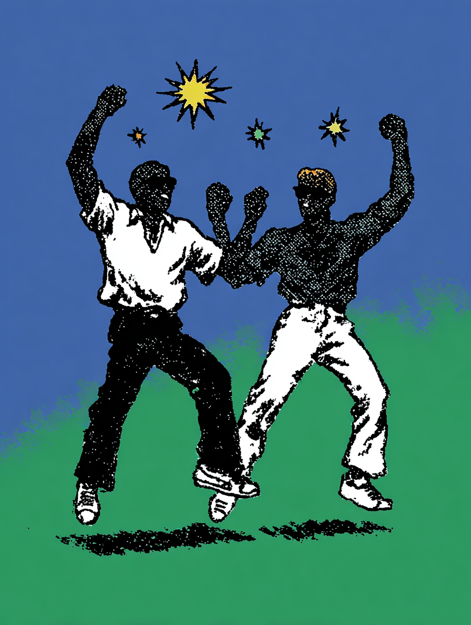 Tanzende Figuren Illustriert 4 | LED Bild