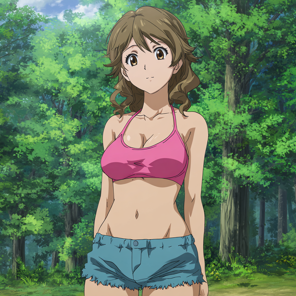 Frau Freizügig Anime 3 | LED Bild