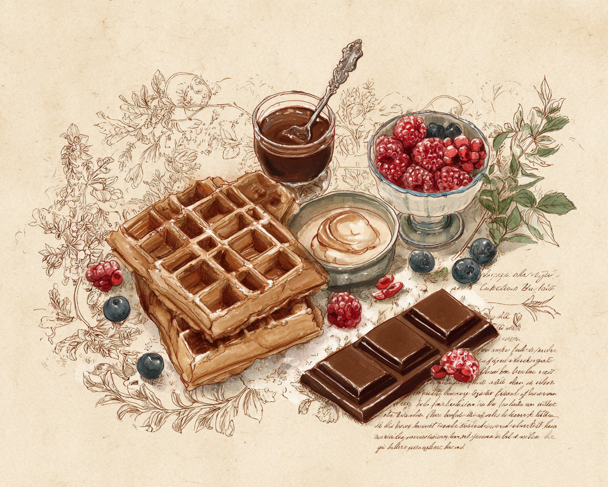 Waffel Illustriert 2 | LED Bild