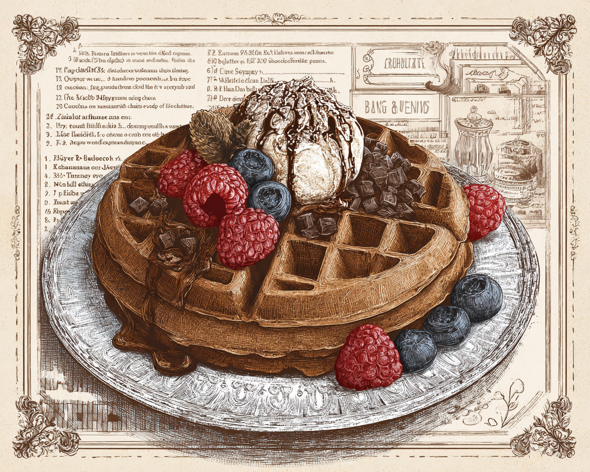 Waffel Illustriert 3 | LED Bild