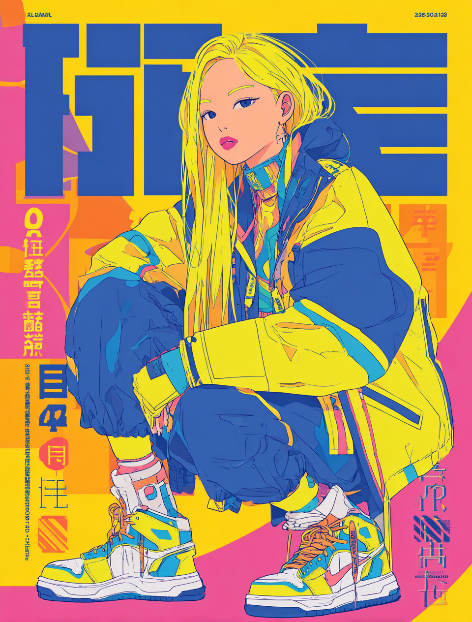 Neon Magazin Anime 4 | LED Bild