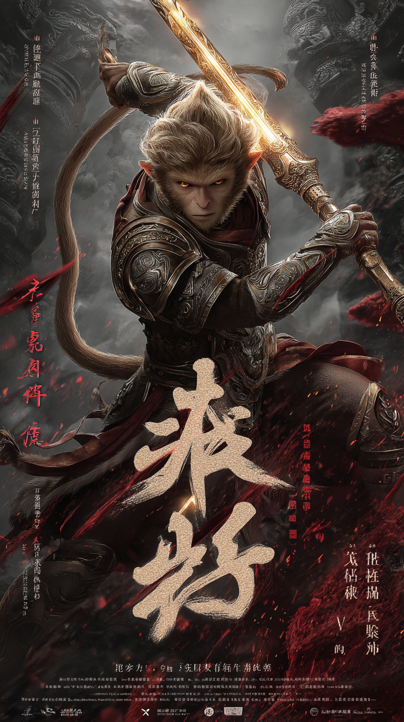 Asiatischer Affen Gott 4 | LED Bild