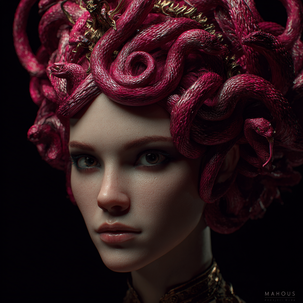 Medusa Portrait 2 | LED Bild