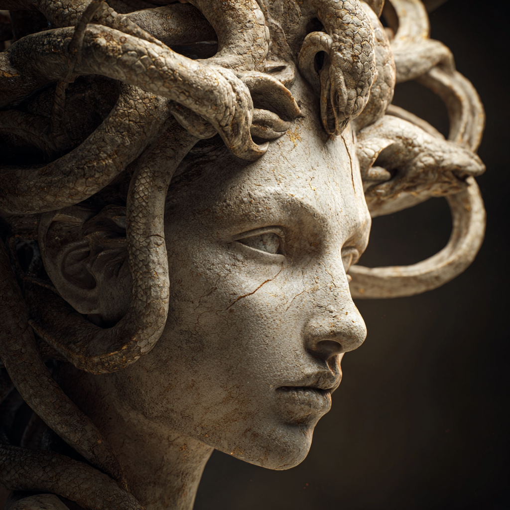 Medusa Portrait 4 | LED Bild