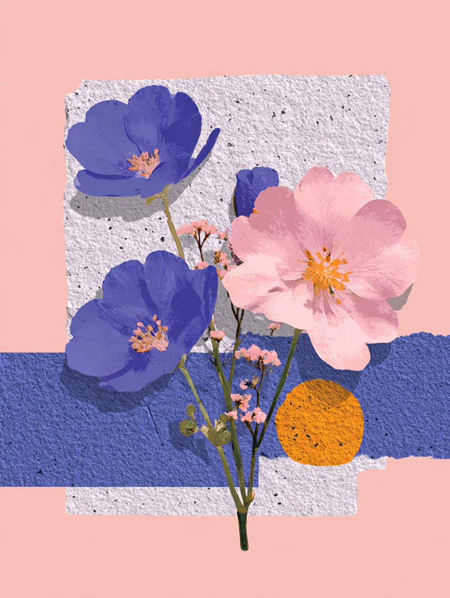 Gemälde Abstrakte Formen 1 | LED Bild