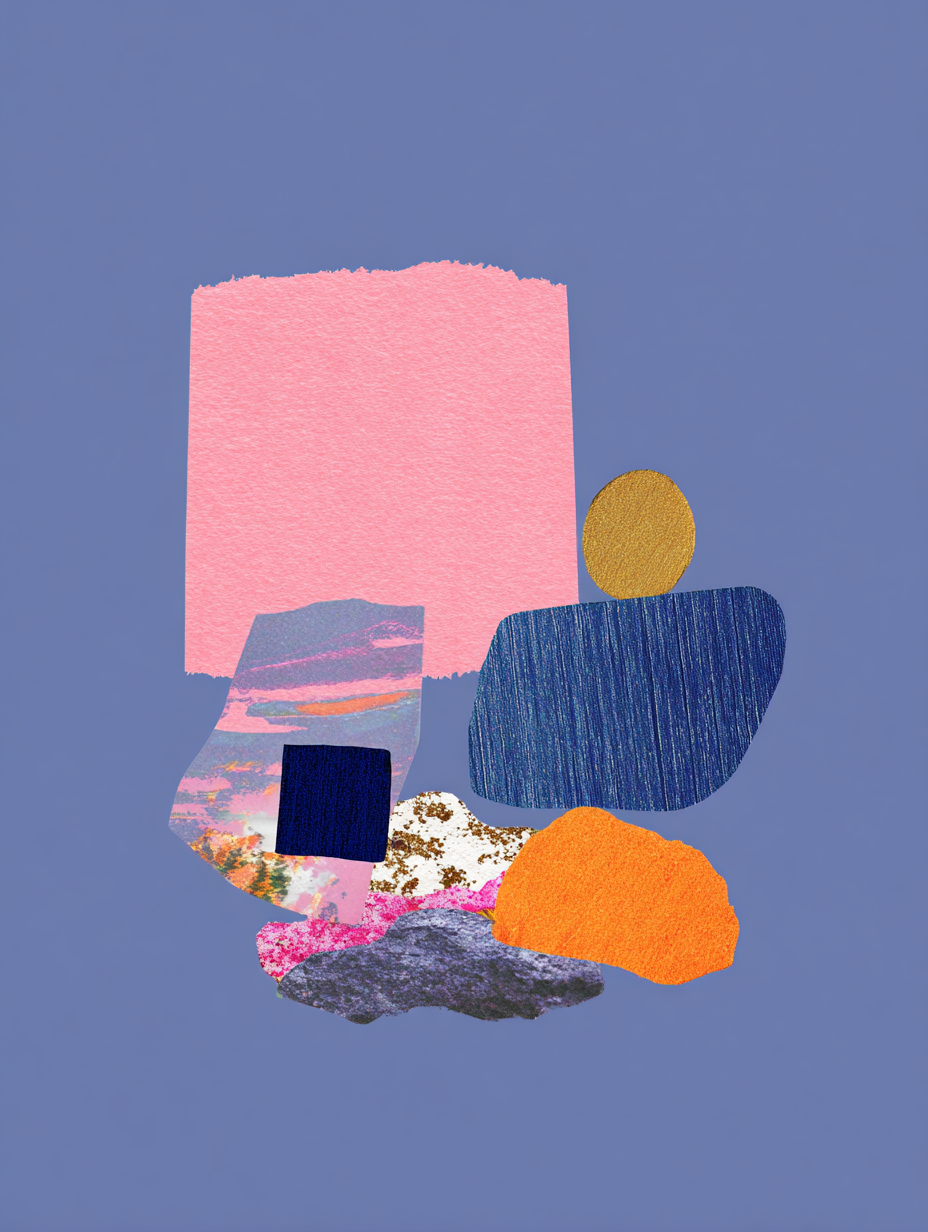 Gemälde Abstrakte Formen 3 | LED Bild